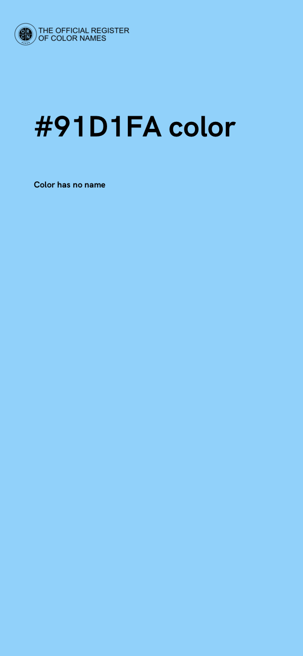#91D1FA color image