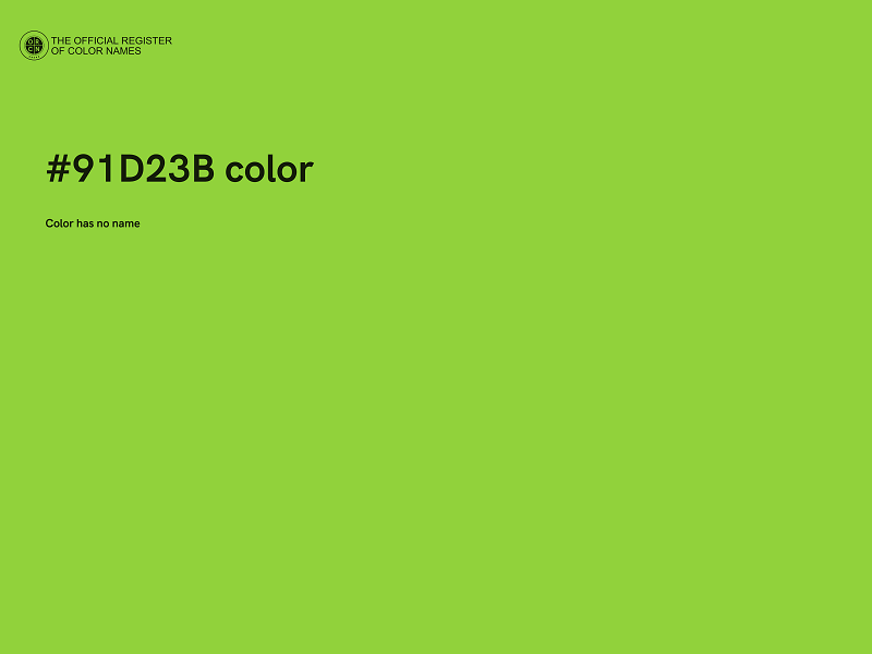 #91D23B color image