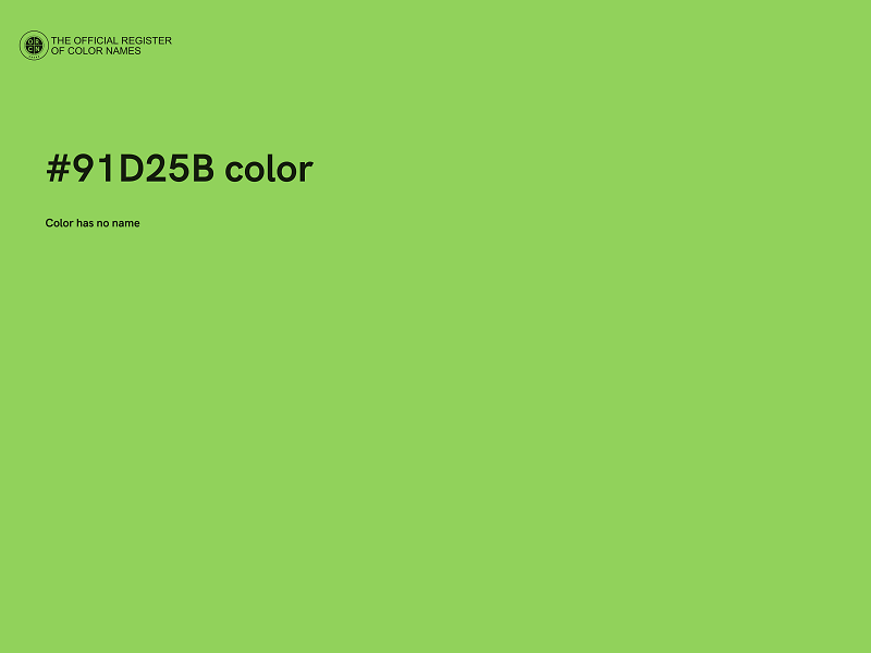 #91D25B color image