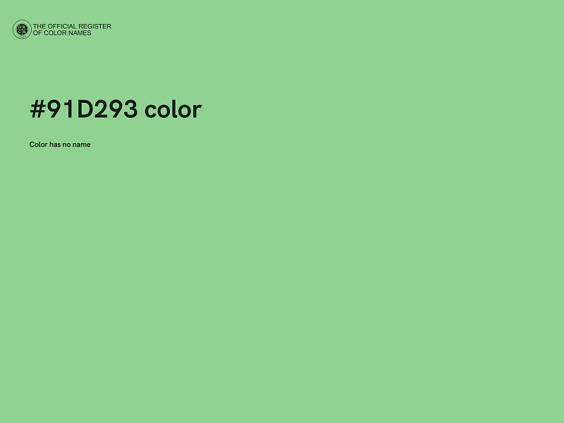 #91D293 color image