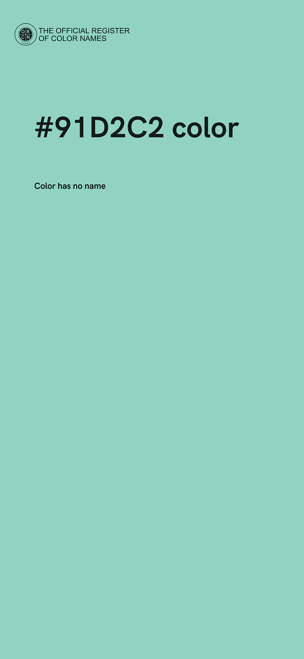 #91D2C2 color image