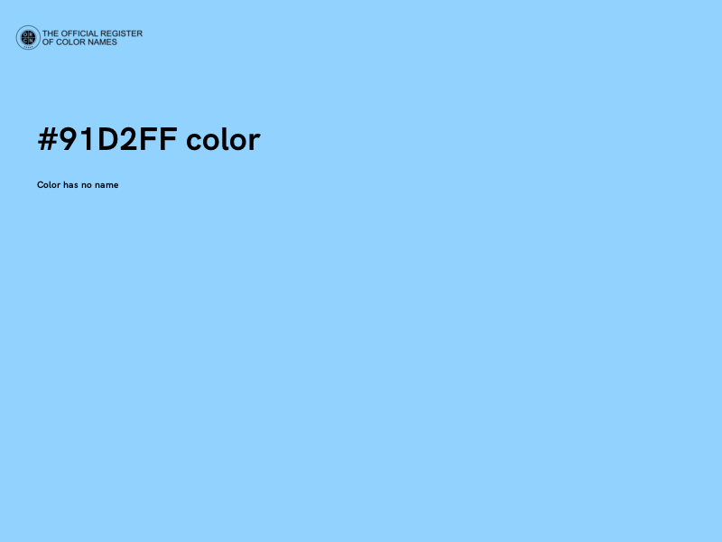 #91D2FF color image