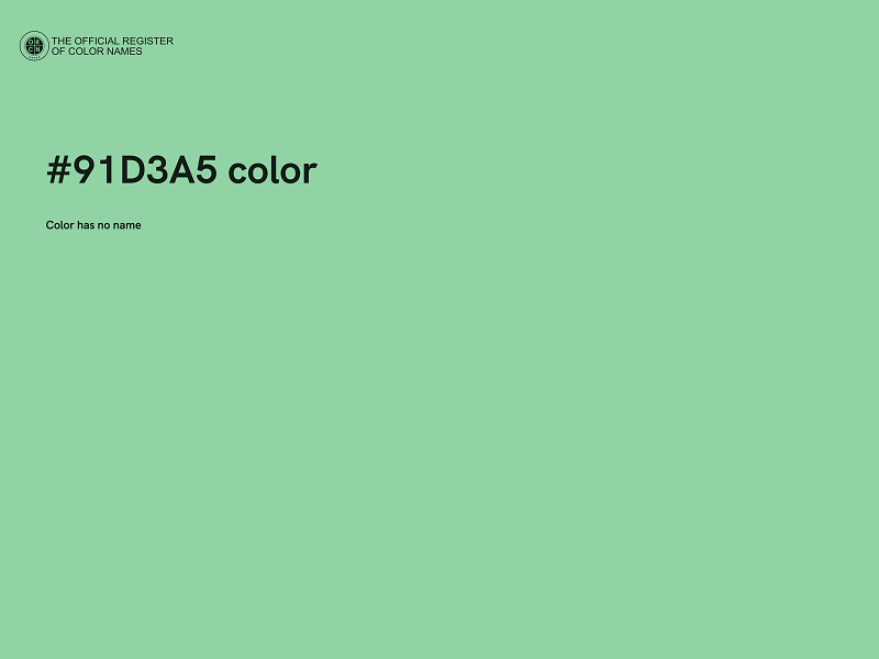 #91D3A5 color image