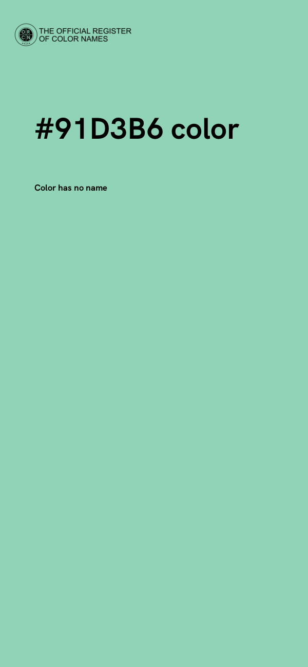 #91D3B6 color image