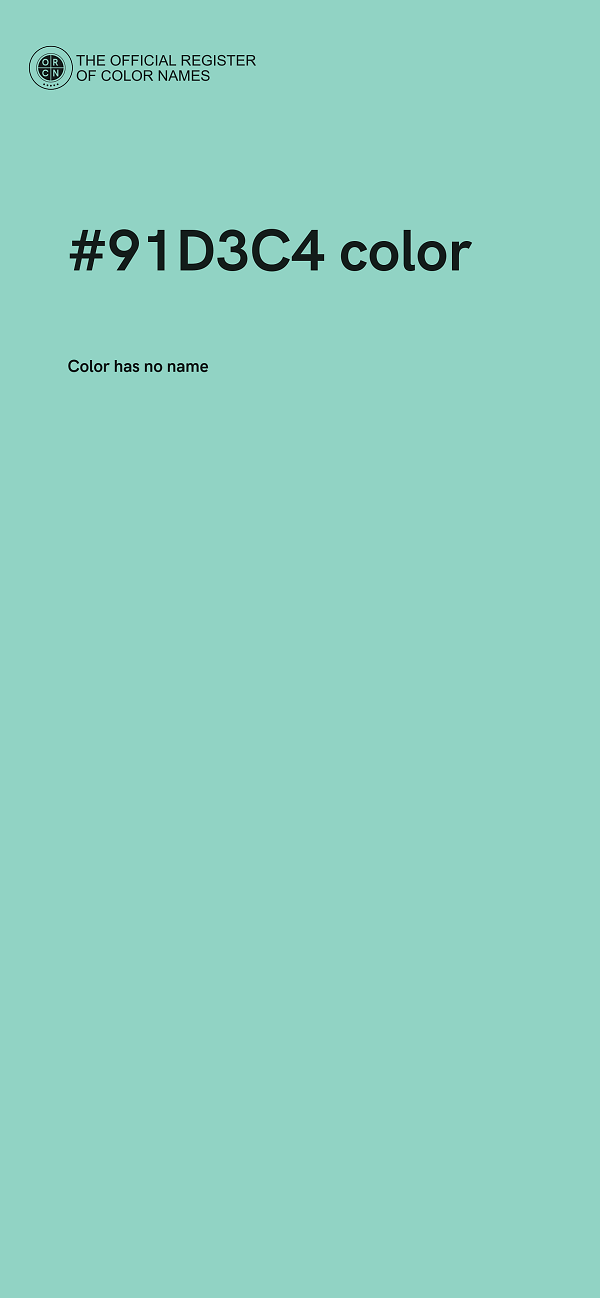 #91D3C4 color image