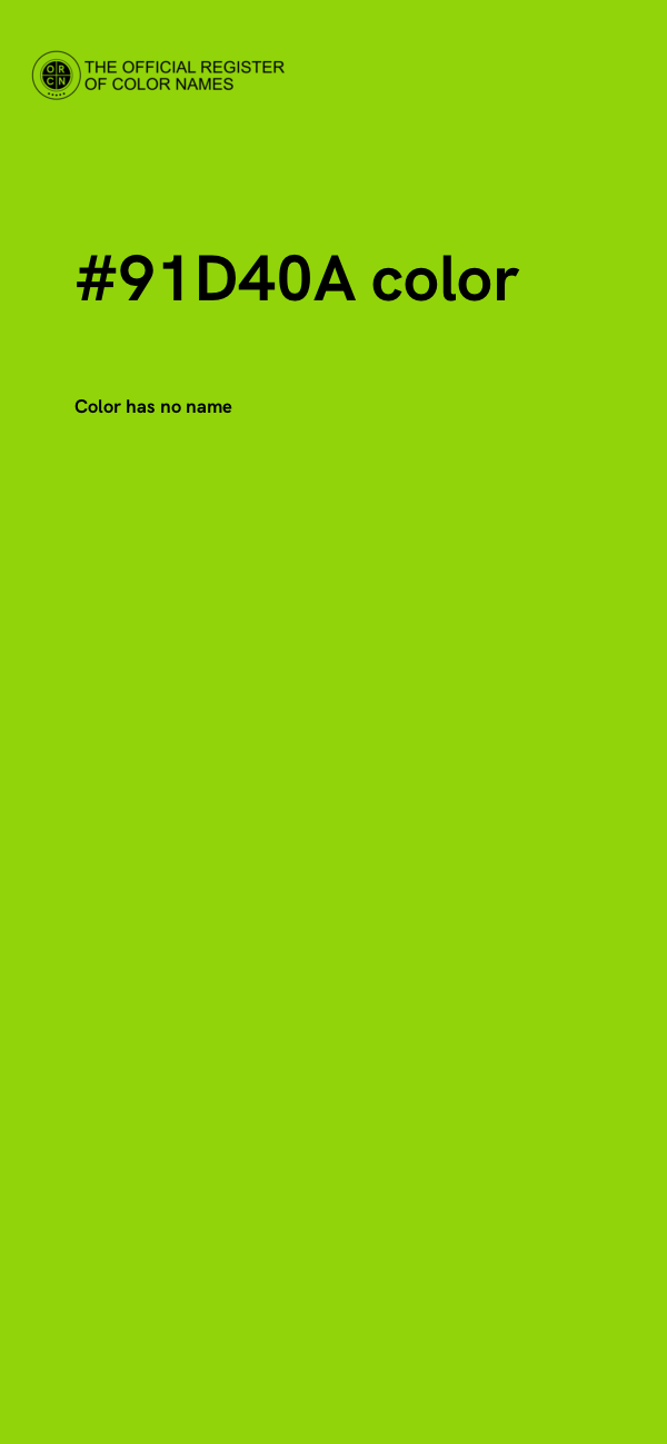#91D40A color image
