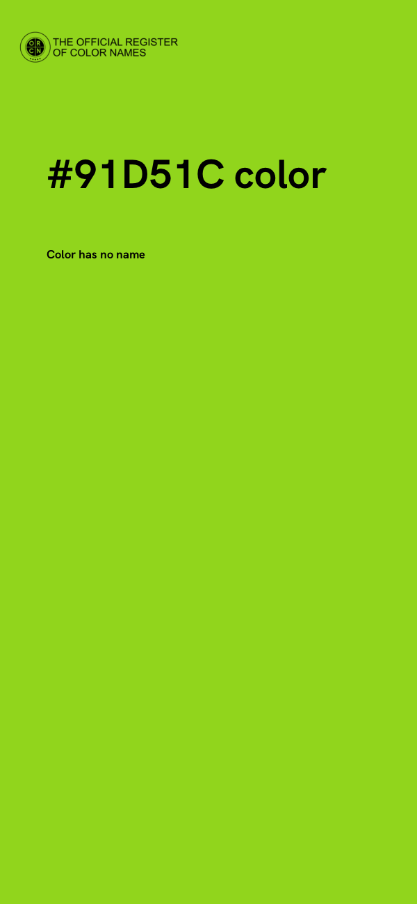 #91D51C color image