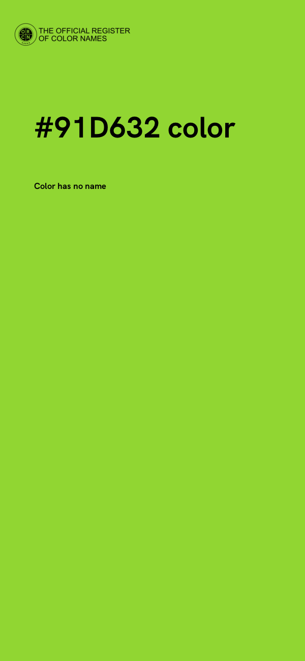 #91D632 color image