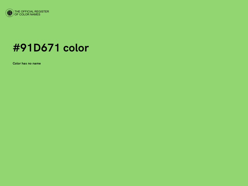 #91D671 color image