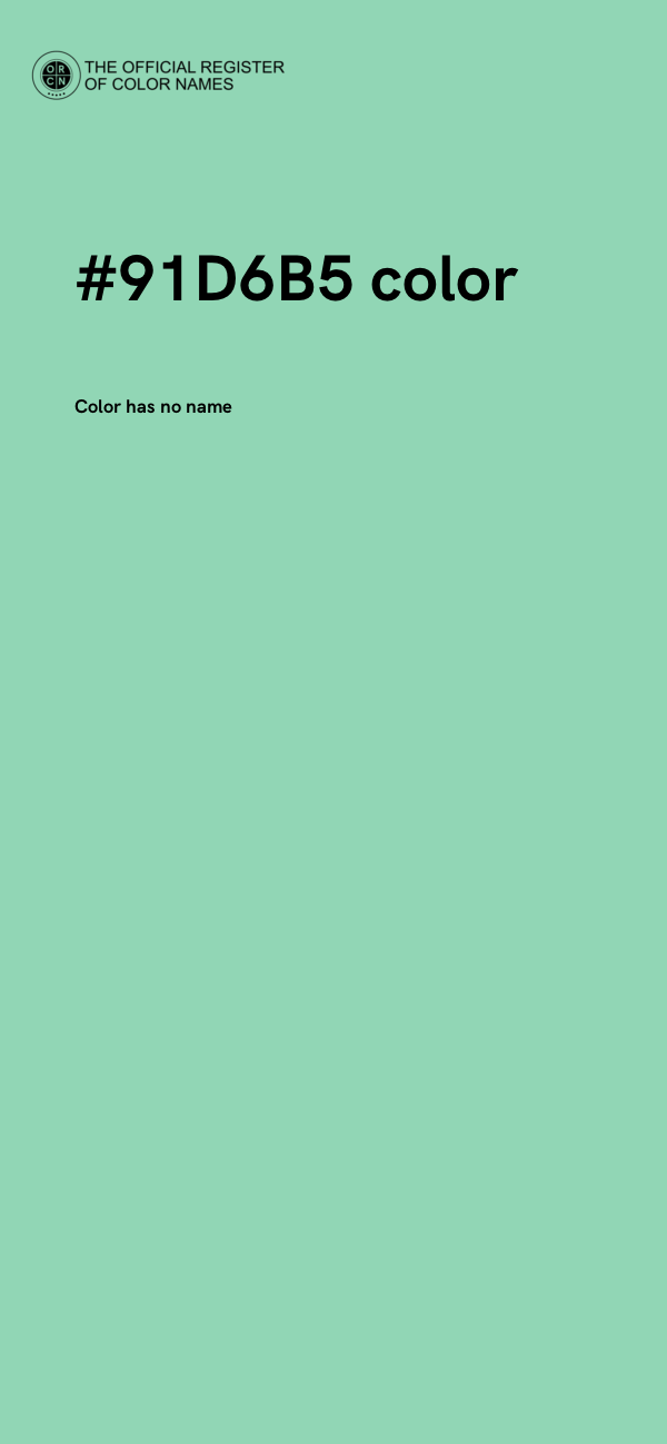 #91D6B5 color image