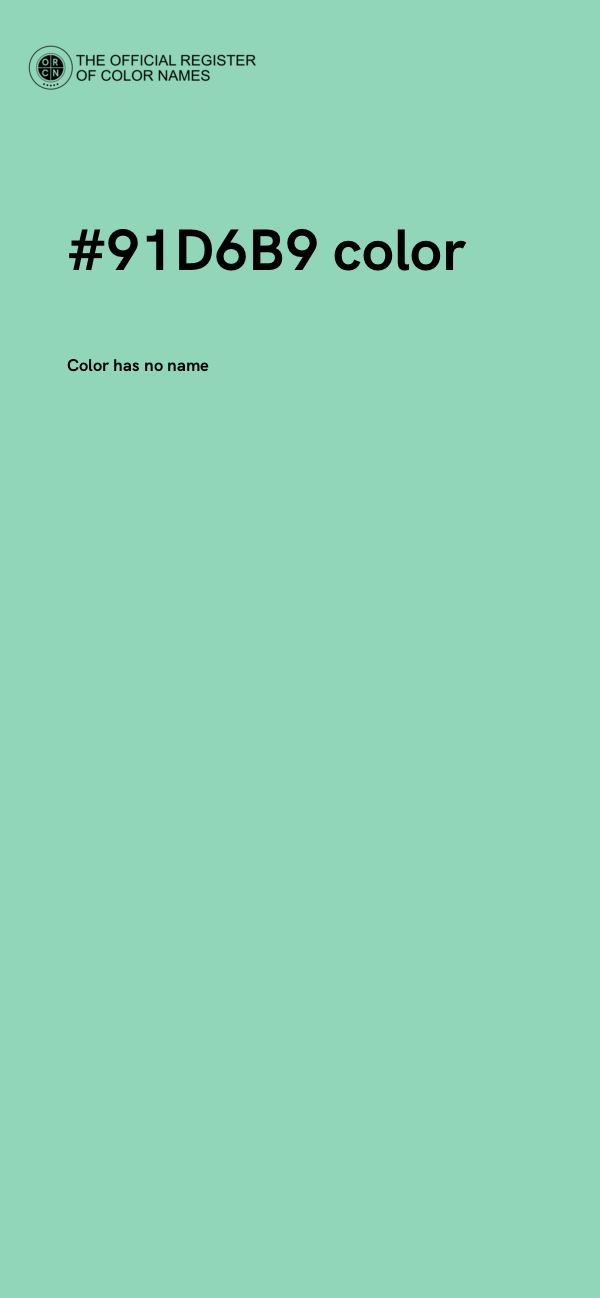 #91D6B9 color image