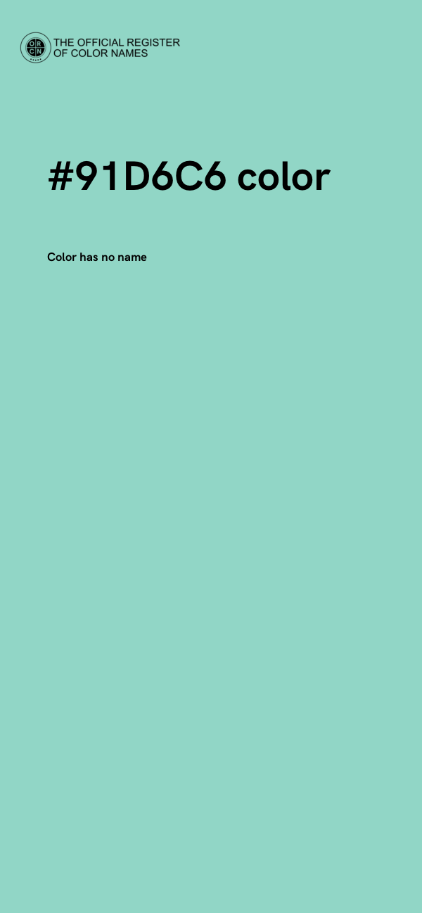 #91D6C6 color image