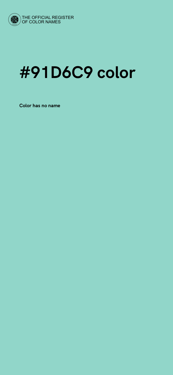#91D6C9 color image