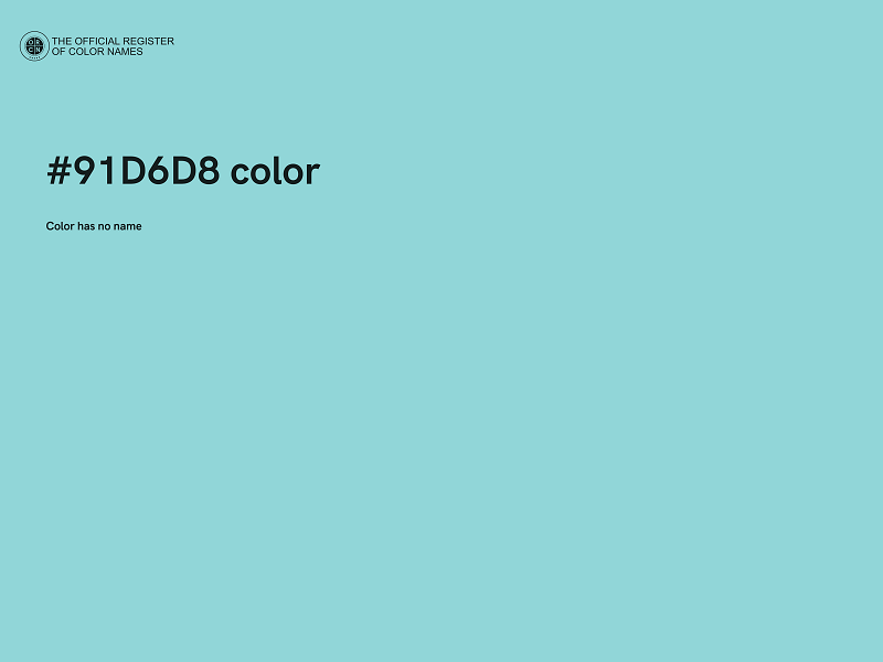 #91D6D8 color image