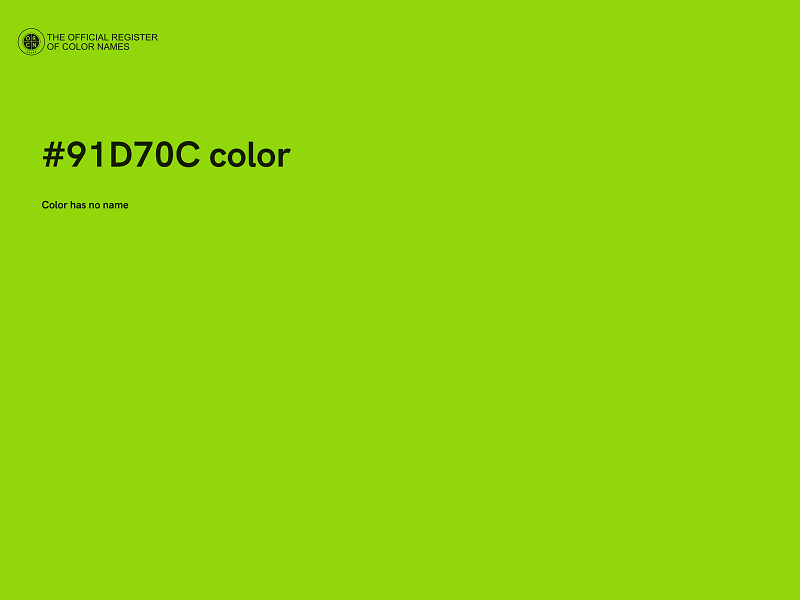 #91D70C color image