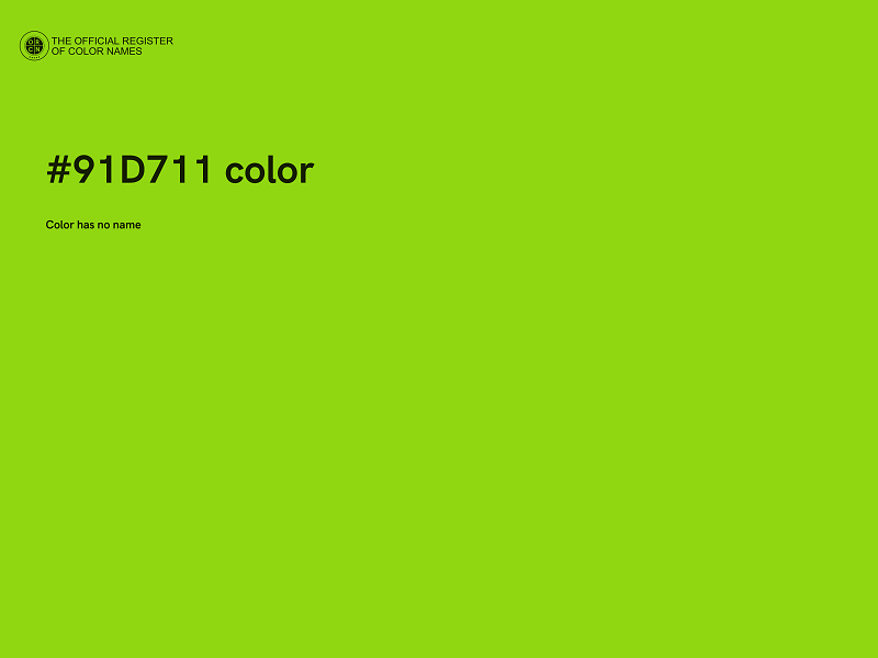 #91D711 color image