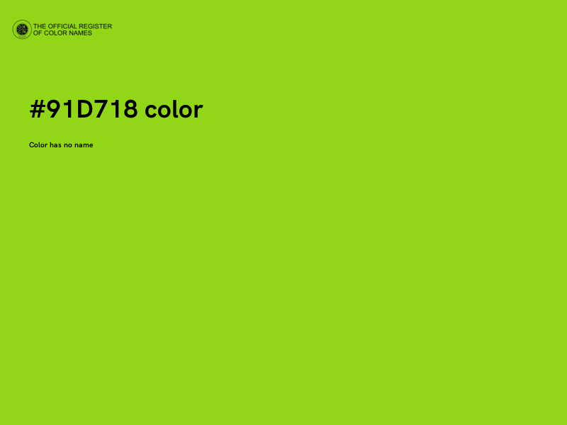 #91D718 color image
