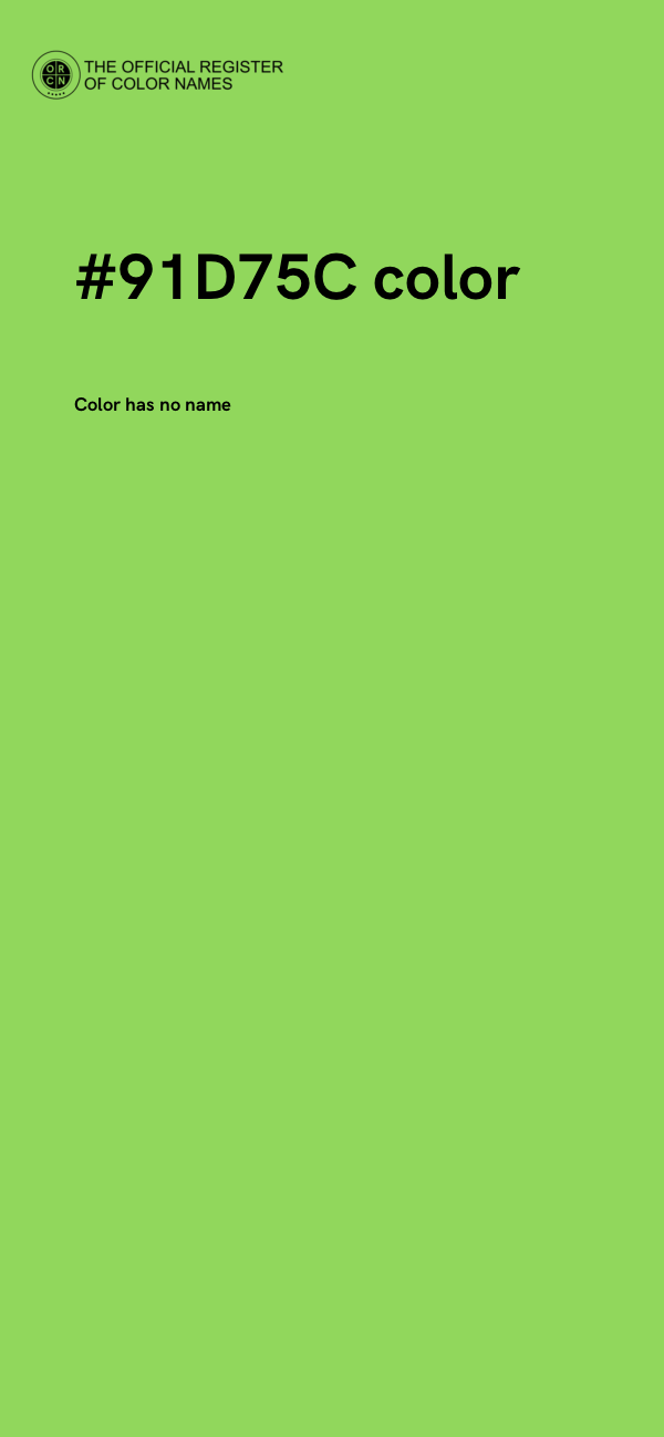 #91D75C color image