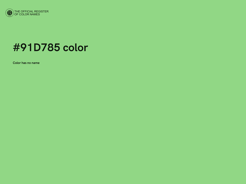 #91D785 color image