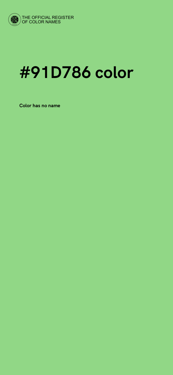 #91D786 color image