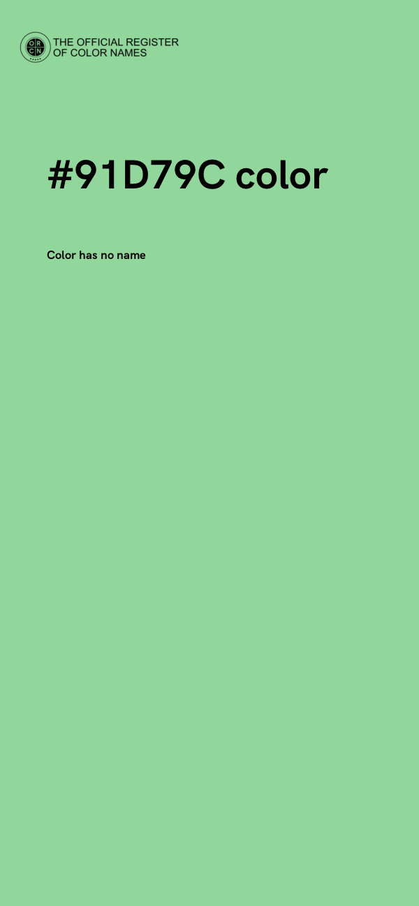 #91D79C color image