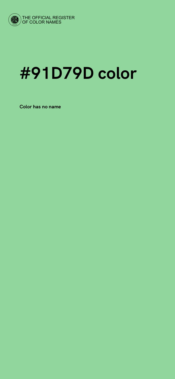 #91D79D color image