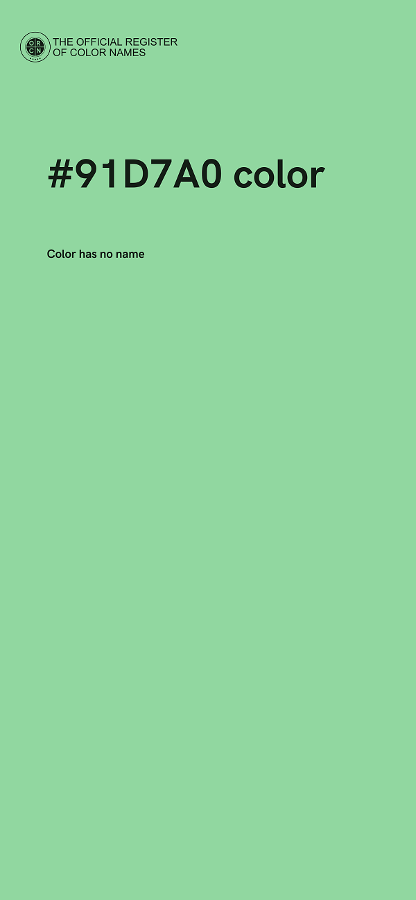 #91D7A0 color image