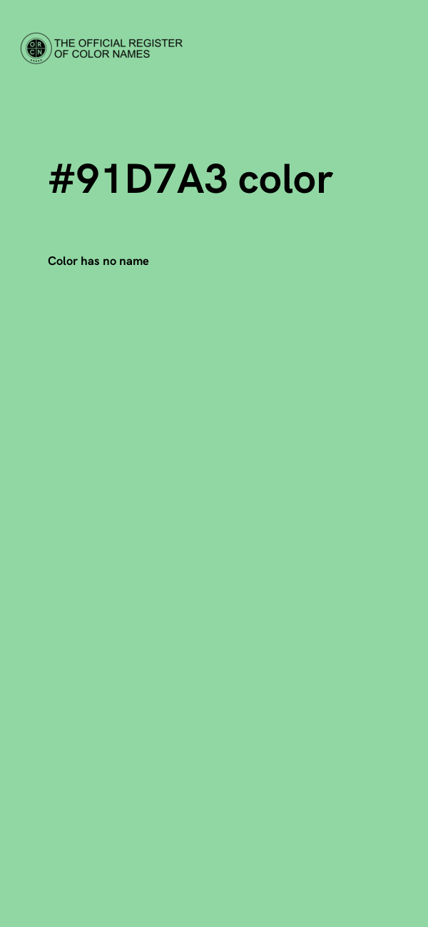 #91D7A3 color image