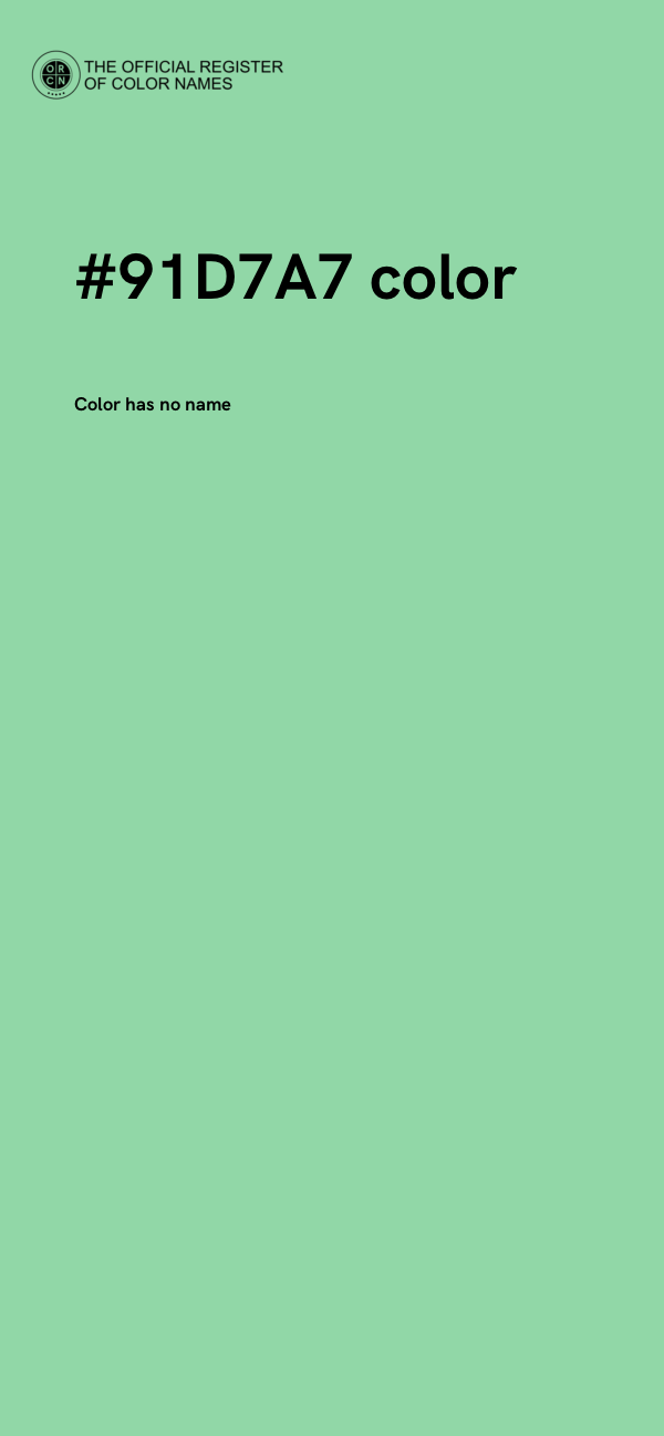 #91D7A7 color image