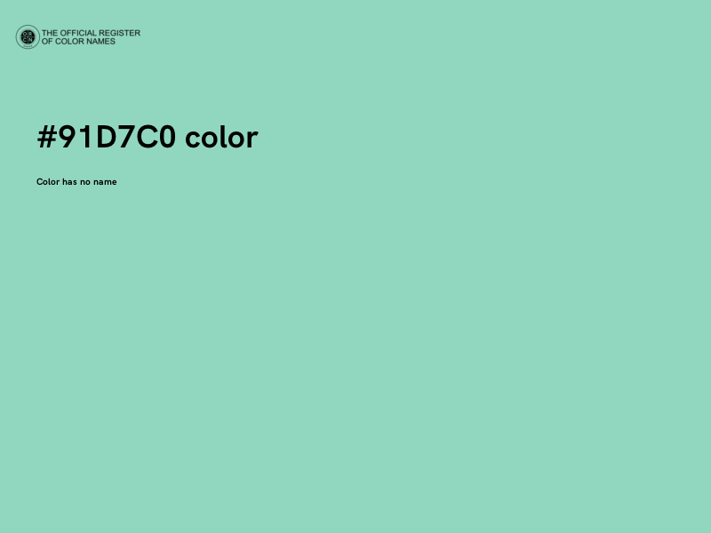 #91D7C0 color image