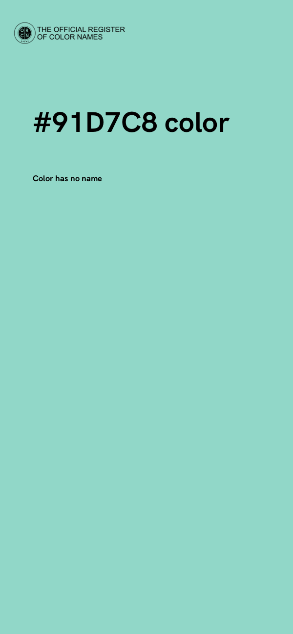 #91D7C8 color image