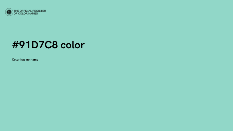 #91D7C8 color image