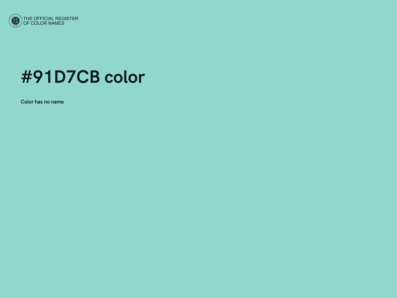 #91D7CB color image