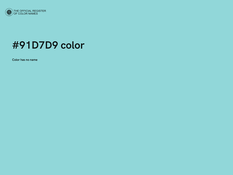 #91D7D9 color image