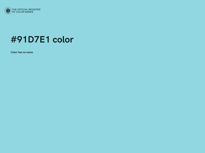 #91D7E1 color image