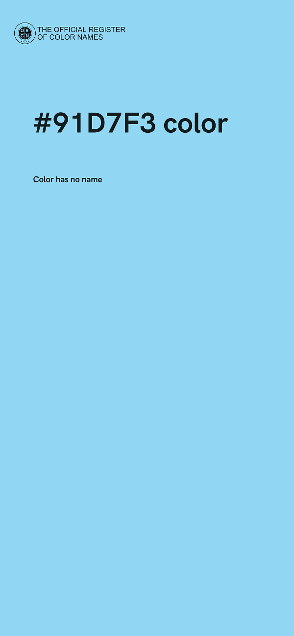#91D7F3 color image