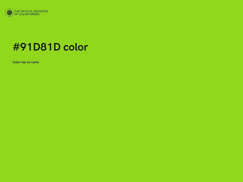 #91D81D color image