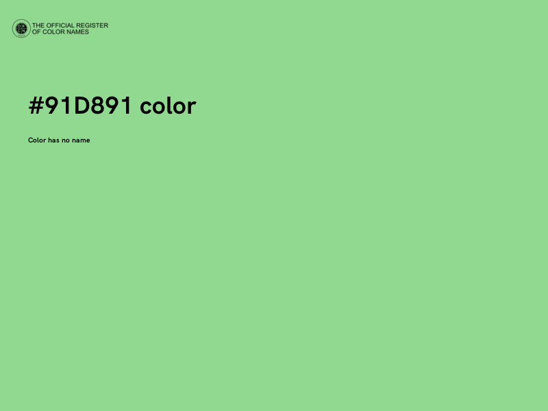 #91D891 color image