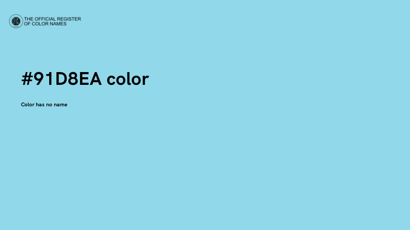 #91D8EA color image