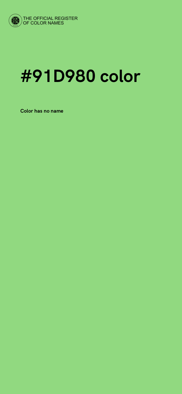#91D980 color image