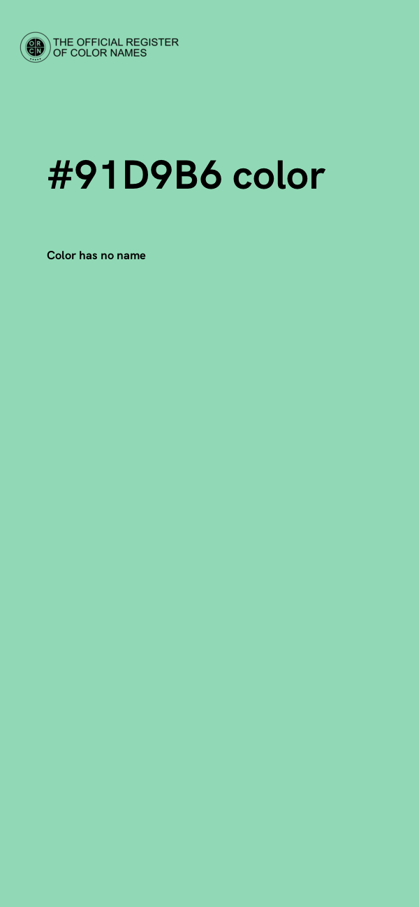 #91D9B6 color image