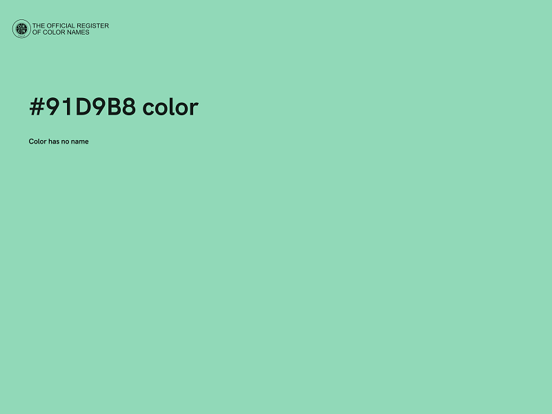 #91D9B8 color image