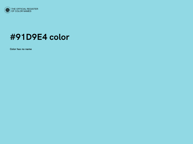 #91D9E4 color image