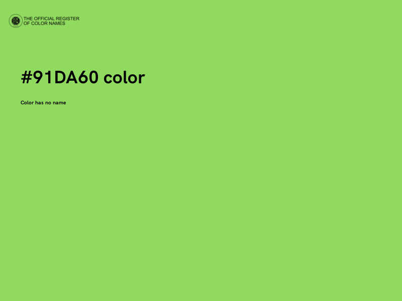 #91DA60 color image