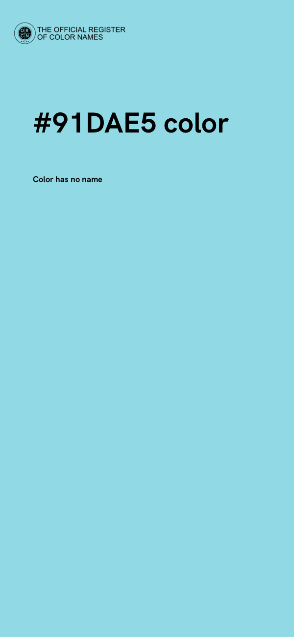 #91DAE5 color image