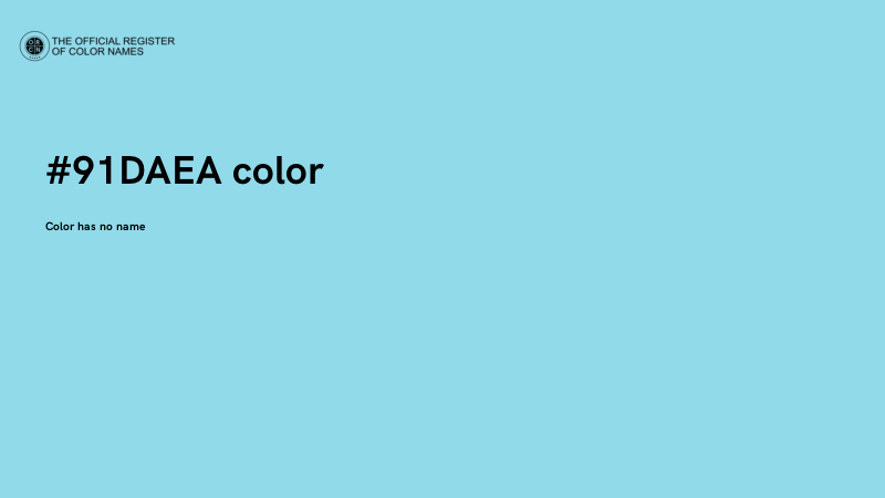 #91DAEA color image