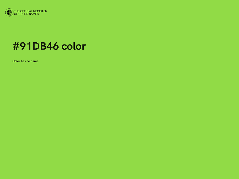 #91DB46 color image