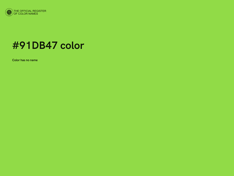 #91DB47 color image