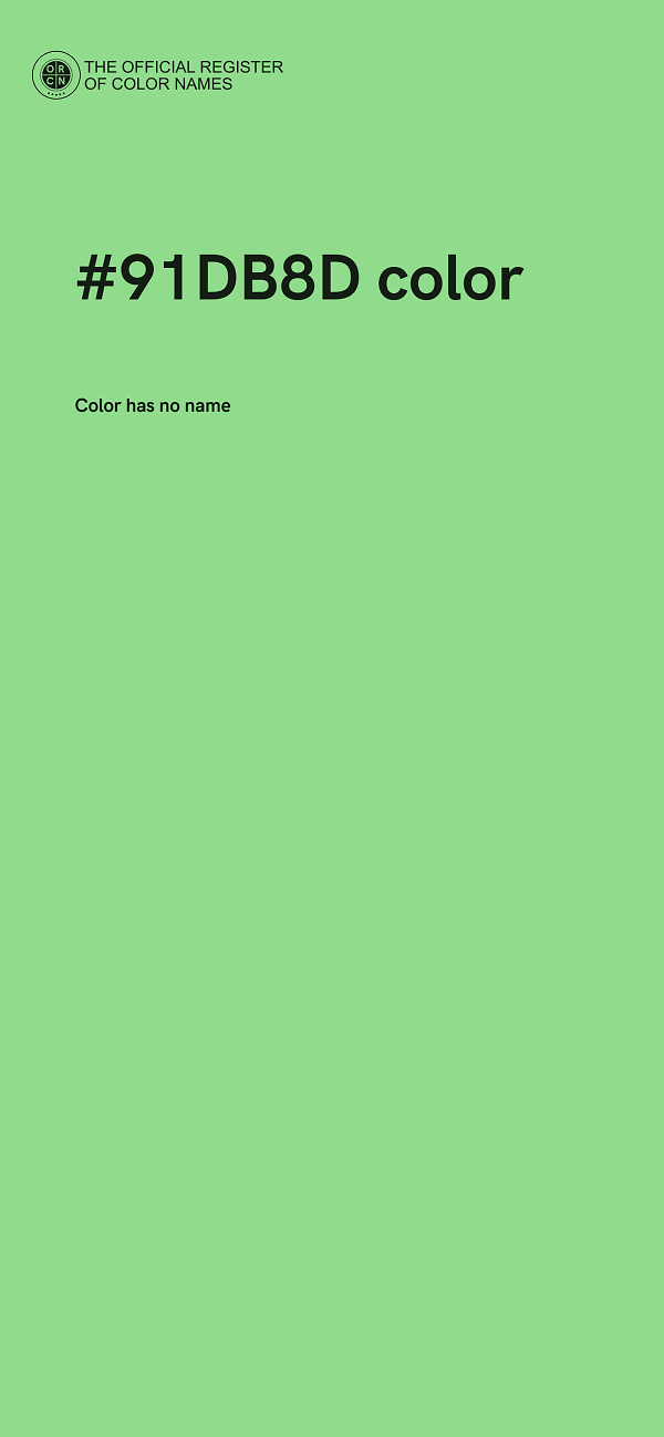 #91DB8D color image