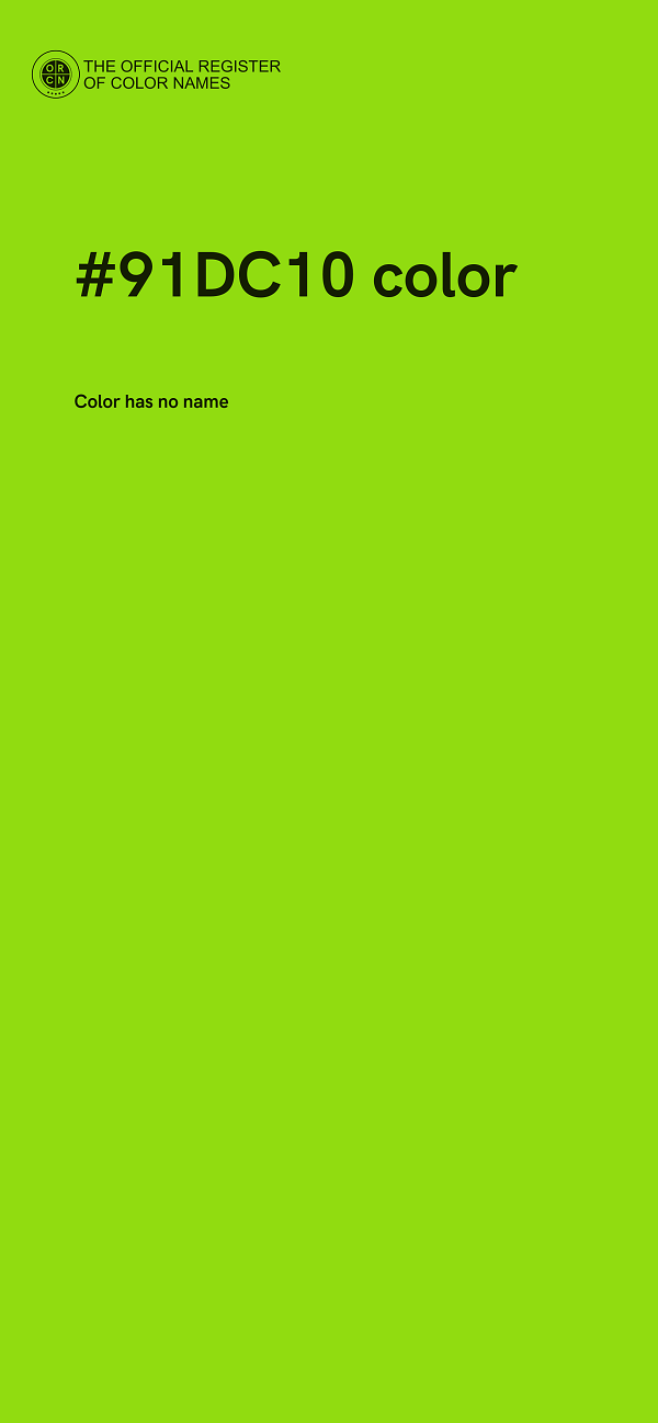 #91DC10 color image
